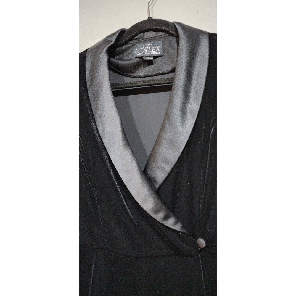Alex Evenings Womens Velvet 2pc Set Size M Jacket & Pants NYE Holiday - Picture 6 of 16
